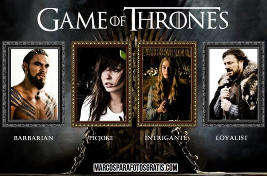 marcos de game of thrones para fotos