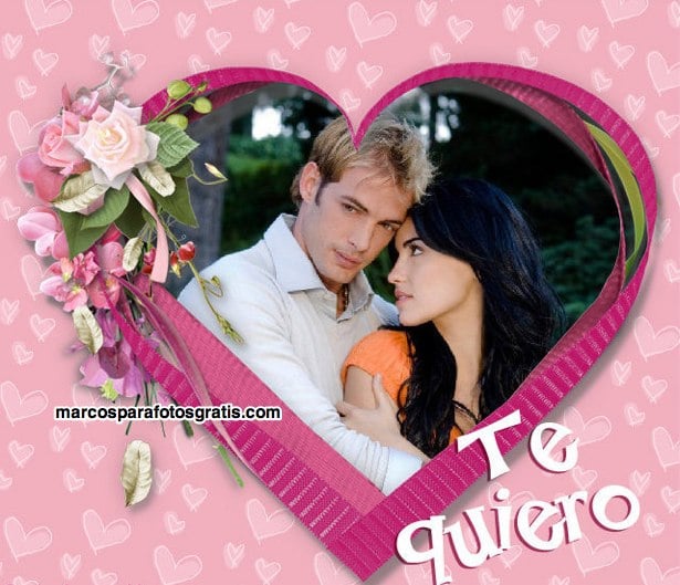 marcos de te quiero y corazón