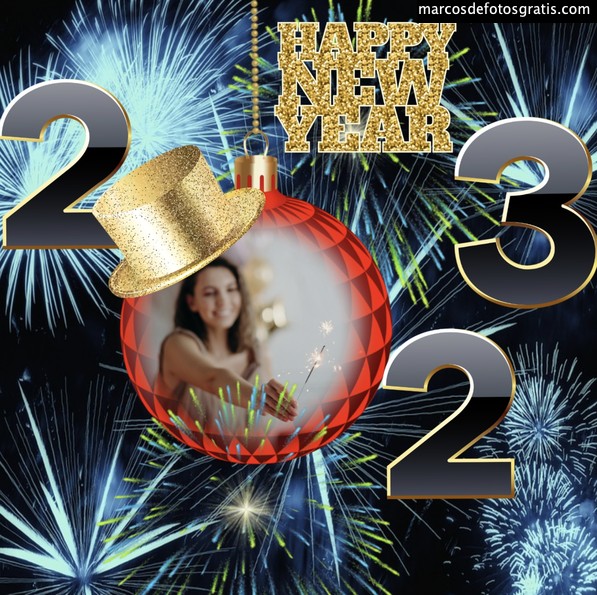 marcos de fotos de año nuevo 2023 descargar gratis