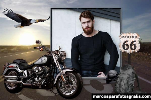 Marcos de fotos para hombres con motos y autos