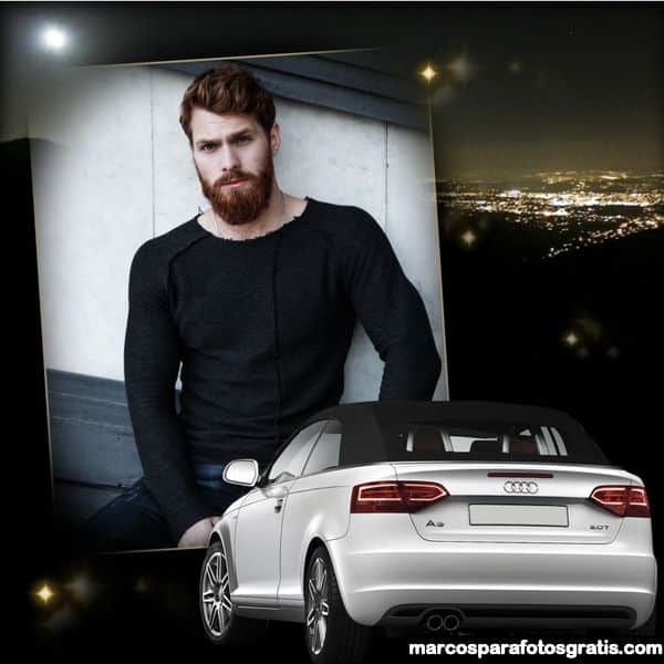 Marcos de fotos para hombres con motos y autos