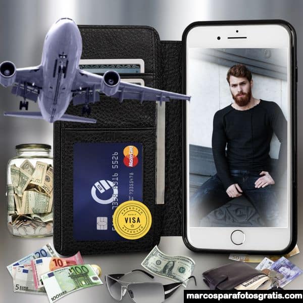 Marcos de fotos para hombres con motos y autos