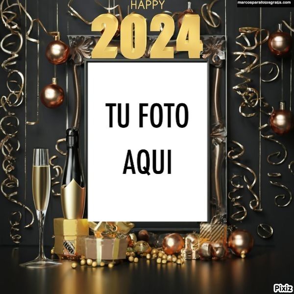 fotomontajes año nuevo 2024