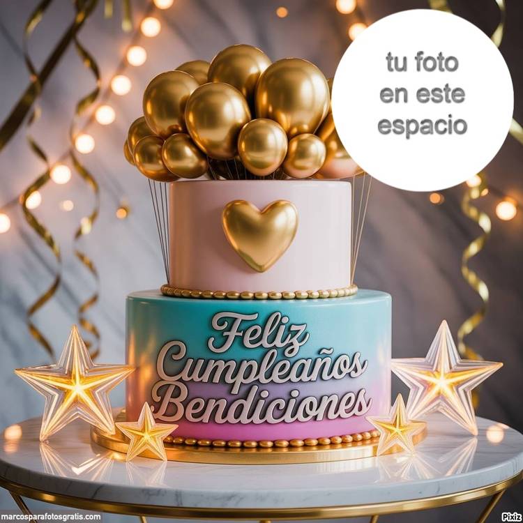 fotomontajes marcos de fotos de feliz cumpleaños