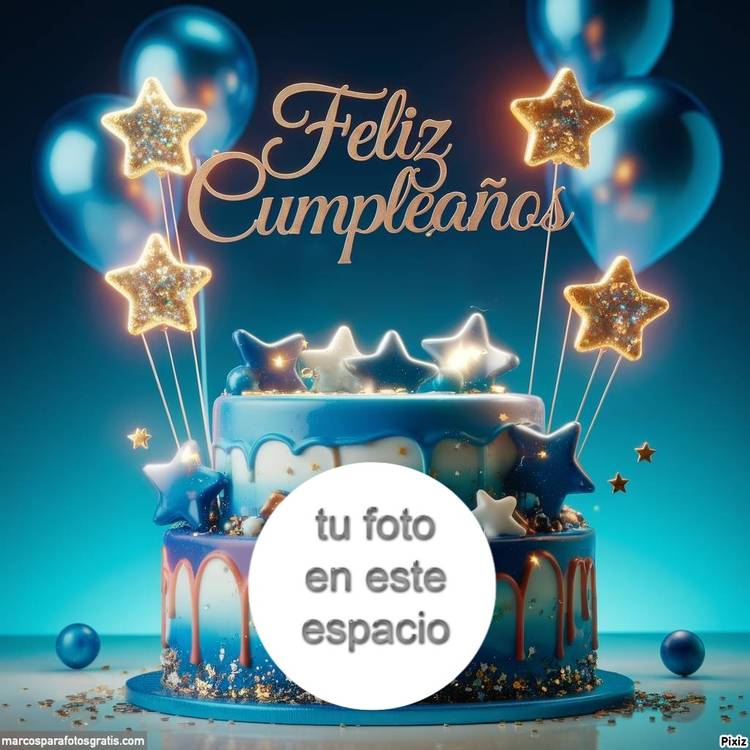 fotomontajes marcos de fotos de feliz cumpleaños
